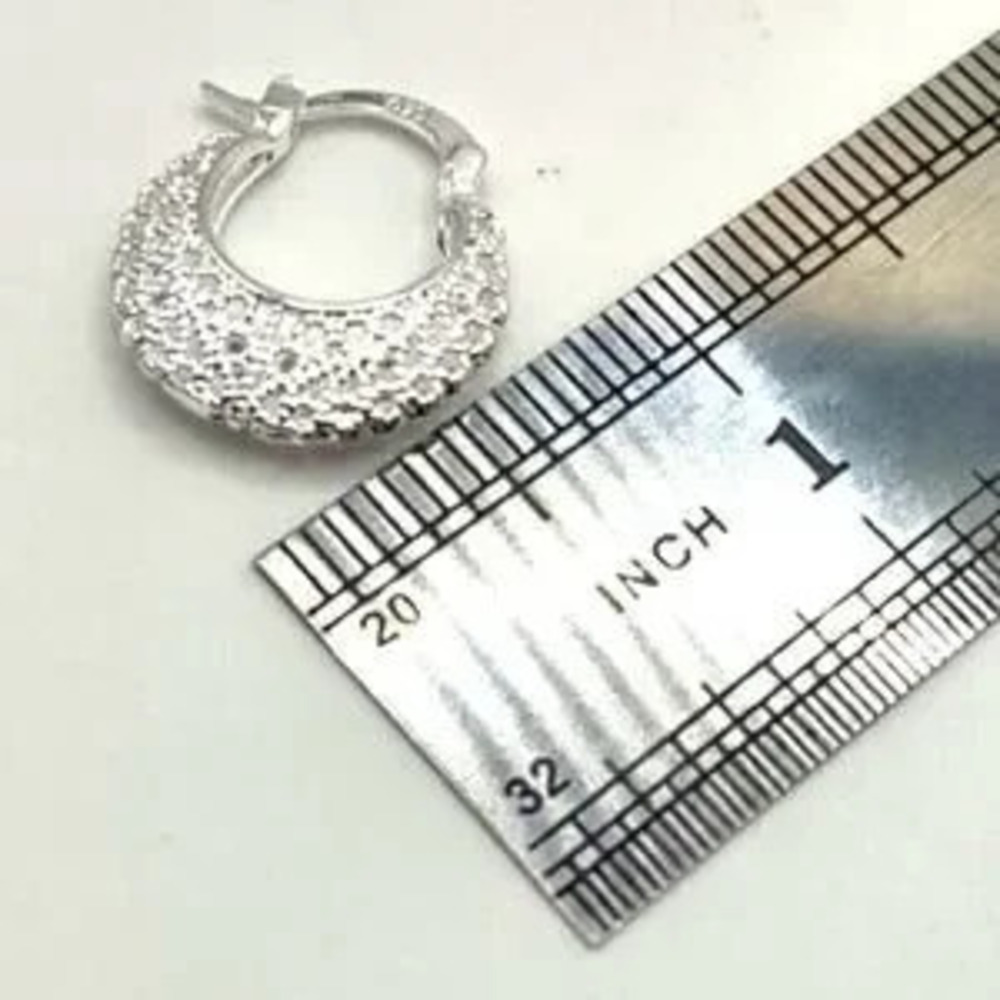 925 Silver Bohemian Style Hoop Earrings Anniversary Birthday Gift New!!!